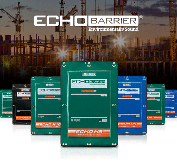 A selection of Echo Barrier temporary sound barriers